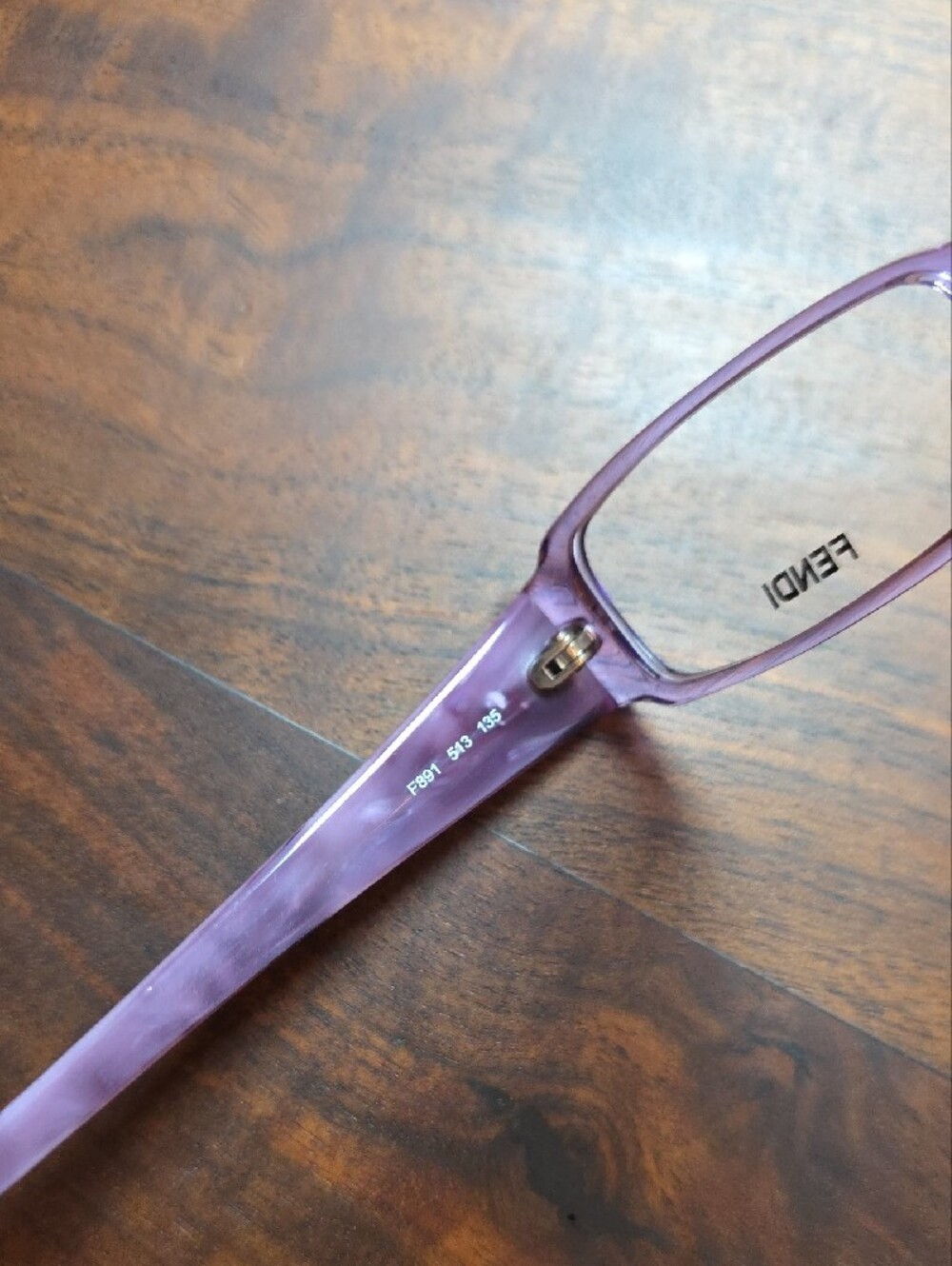 Fendi Optical Frames Purple Rectangular FASHION GLAM PREMIUM OFFICE ATTIRE - Picture 4 of 6